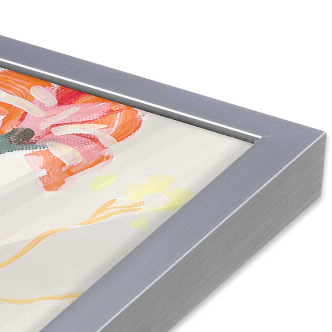 [Color:Polished Chrome], Picture of art in a Polished Chrome frame at an angle