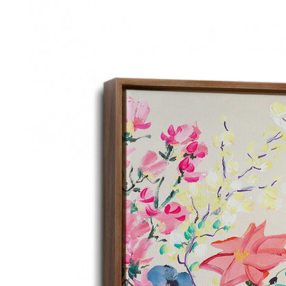 [Color:Walnut], Picture of art in a Walnut frame at an angle
