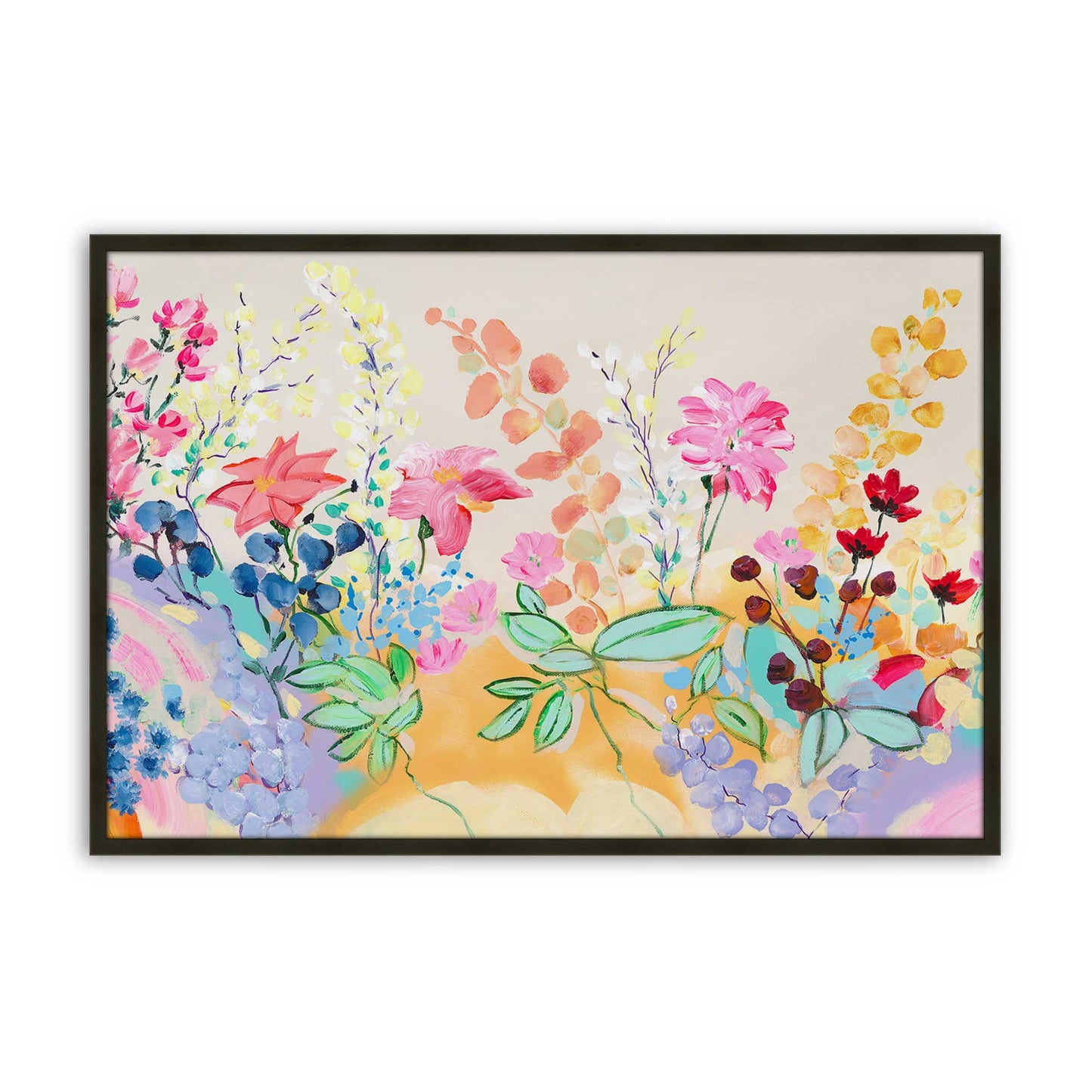 [Color:Satin Black], Picture of art in a Satin Black frame