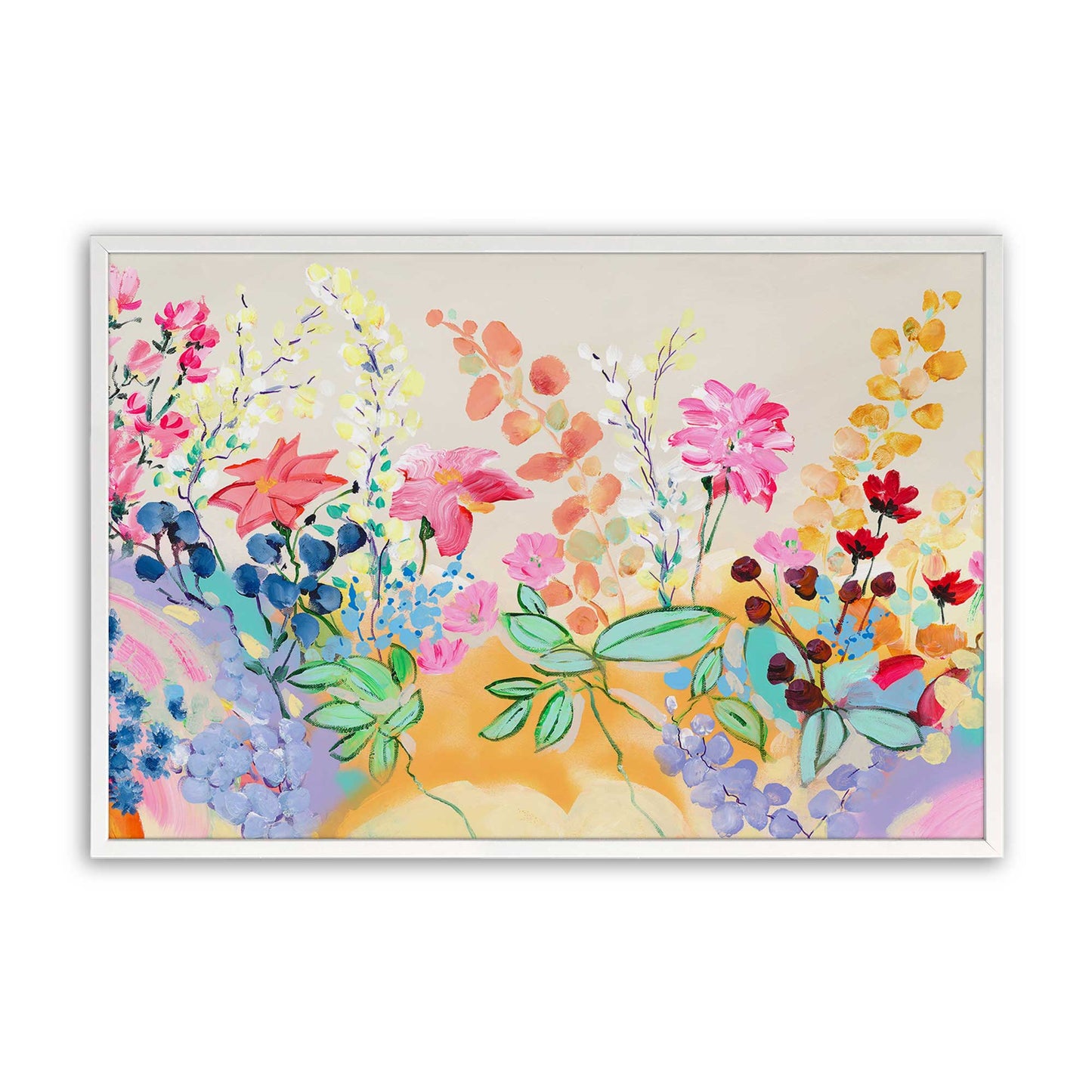 [Color:Opaque White], Picture of art in a Opaque White frame