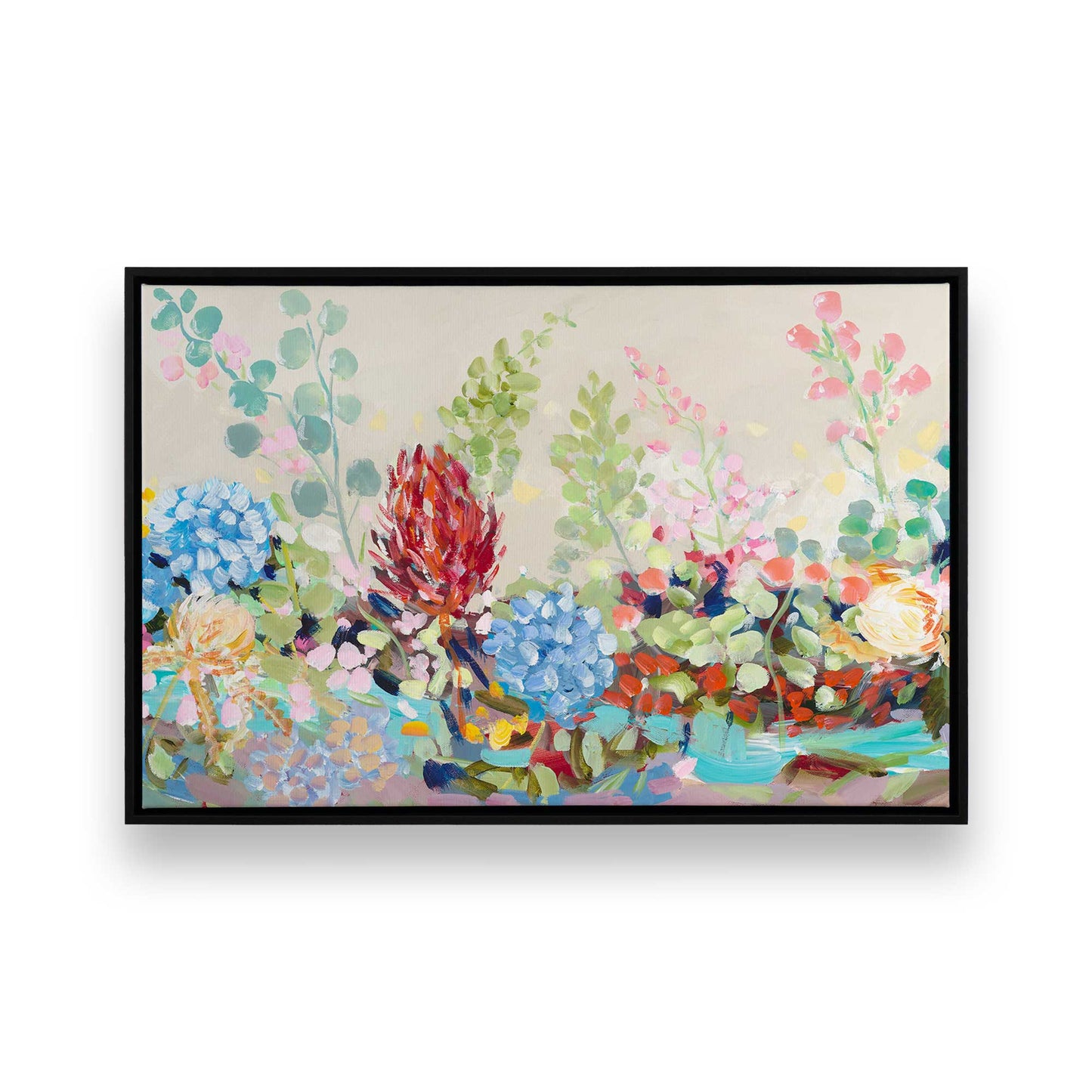 [Color:Satin Black], Picture of art in a Satin Black frame
