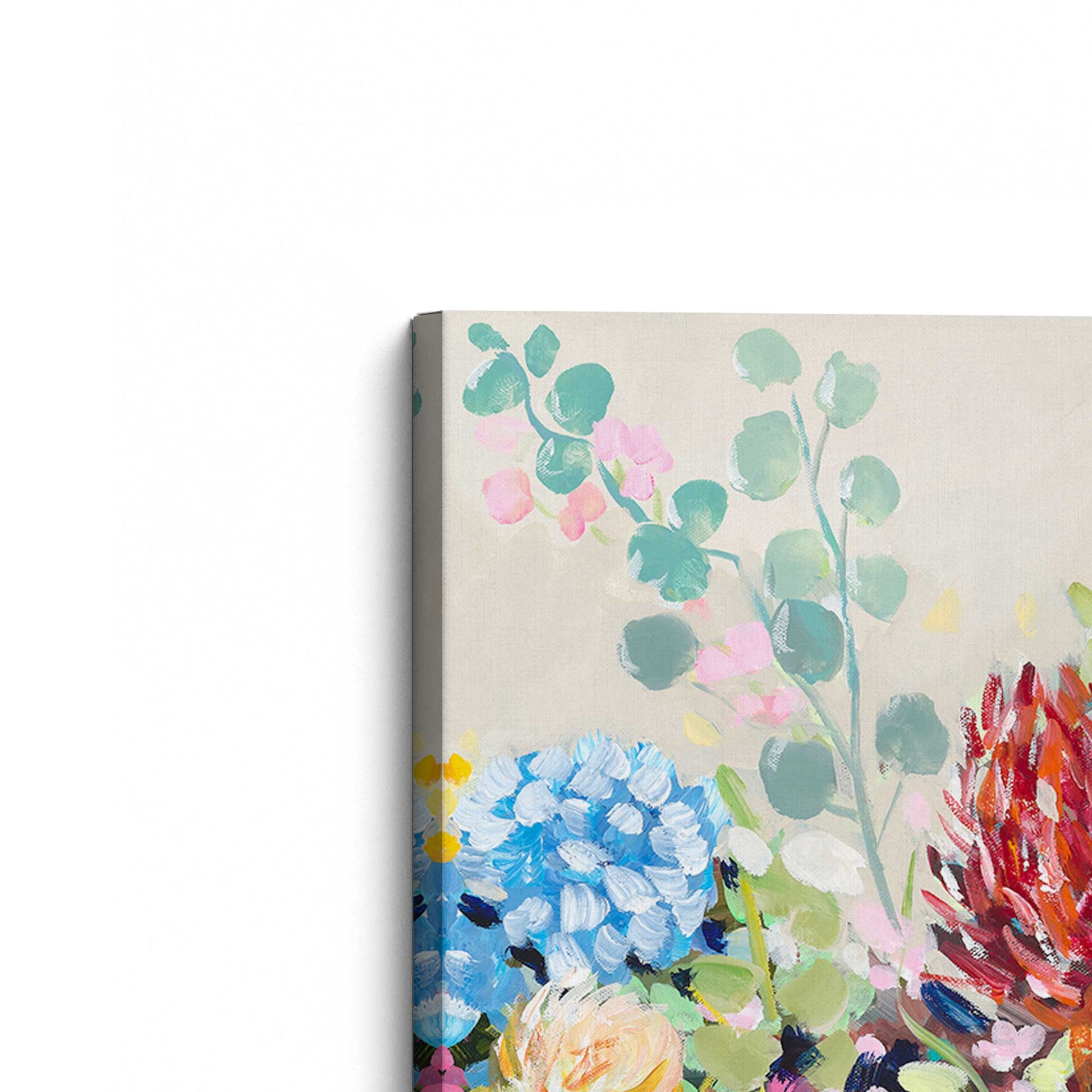 [Color:Stretched Canvas], Picture of the corner of the art