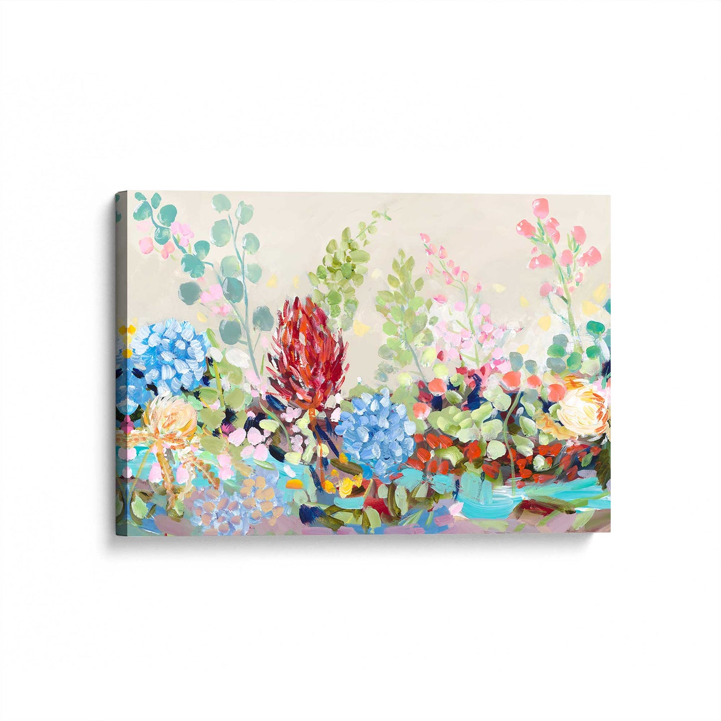[Color:Stretched Canvas], Picture of art at an angle
