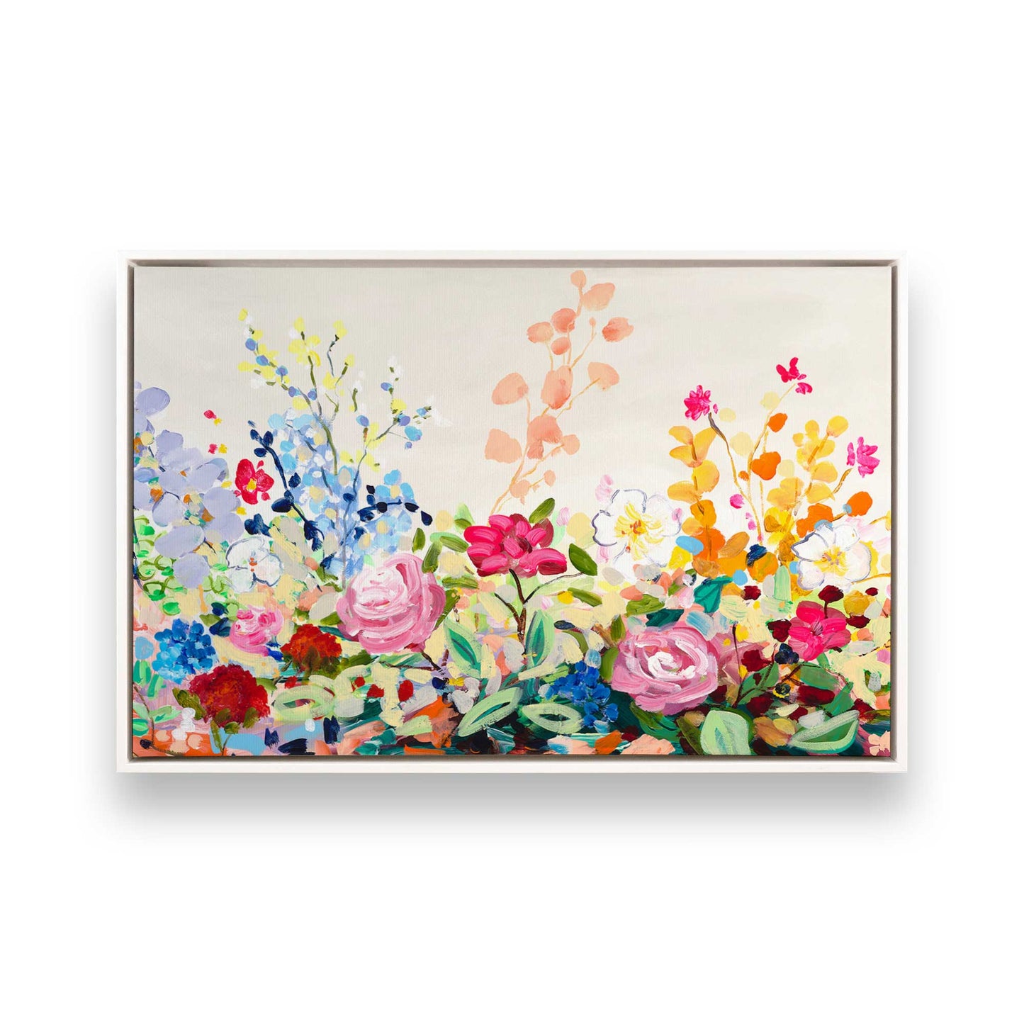 [Color:Opaque White], Picture of art in a White frame
