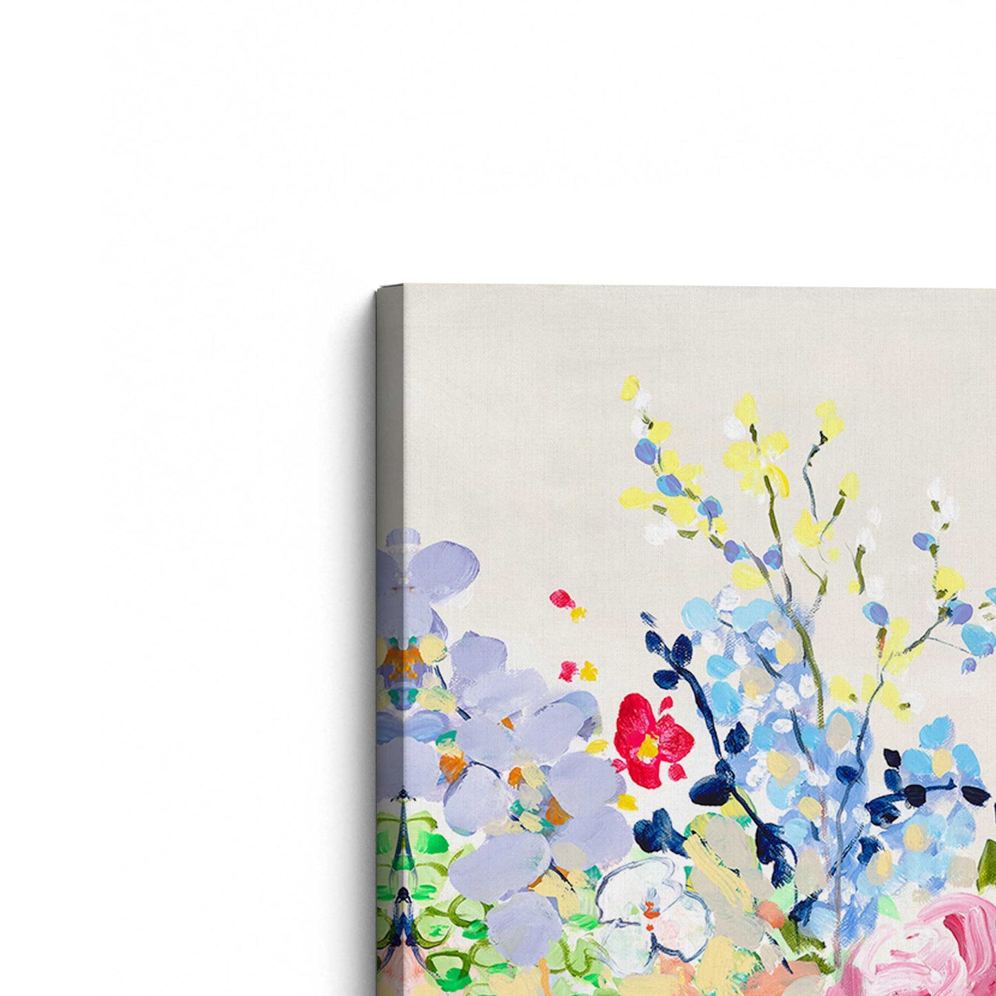 [Color:Stretched Canvas], Picture of the corner of the art