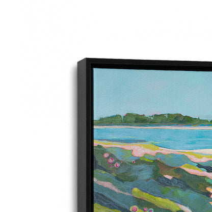 [Color:Satin Black], Picture of art in a Satin Black frame at an angle