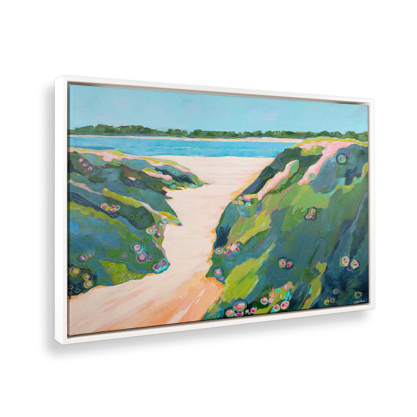 [Color:Opaque White], Picture of the corner of the art