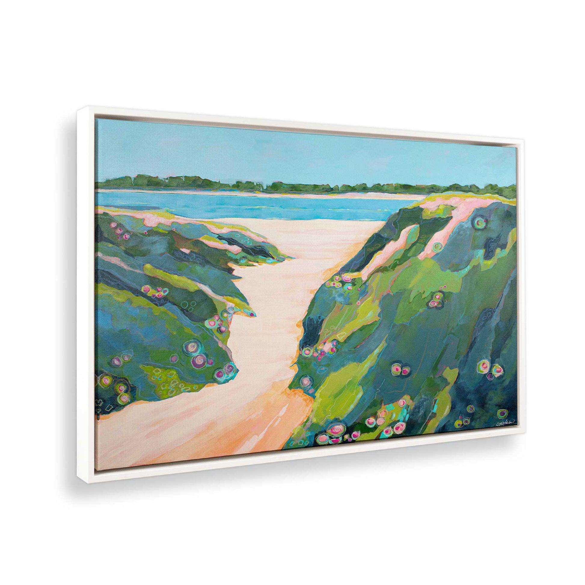 [Color:Opaque White], Picture of the corner of the art