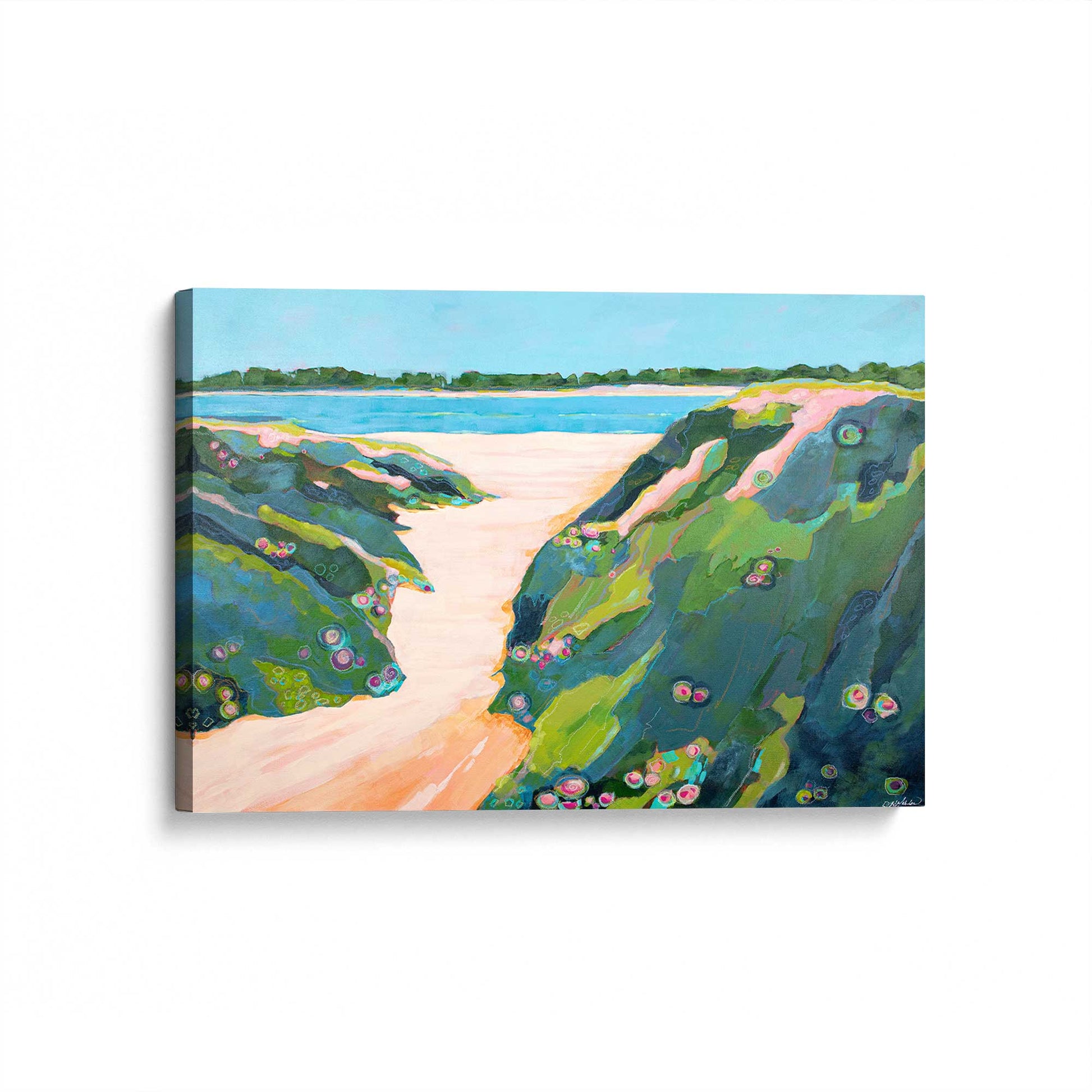 [Color:Stretched Canvas], Picture of art at an angle