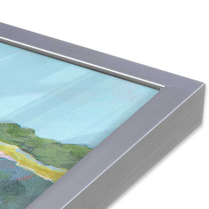 [Color:Polished Chrome], Picture of art in a Polished Chrome frame at an angle