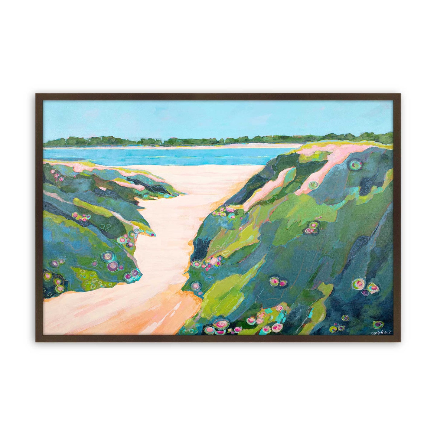 [Color:Brown], Picture of art in a Brown frame