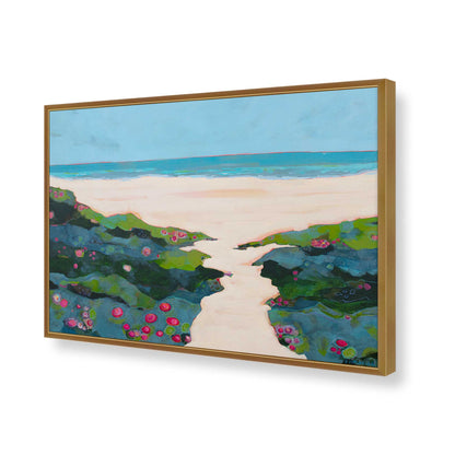 [Color:Polished Gold], Picture of art in a Polished Gold frame of the corner
