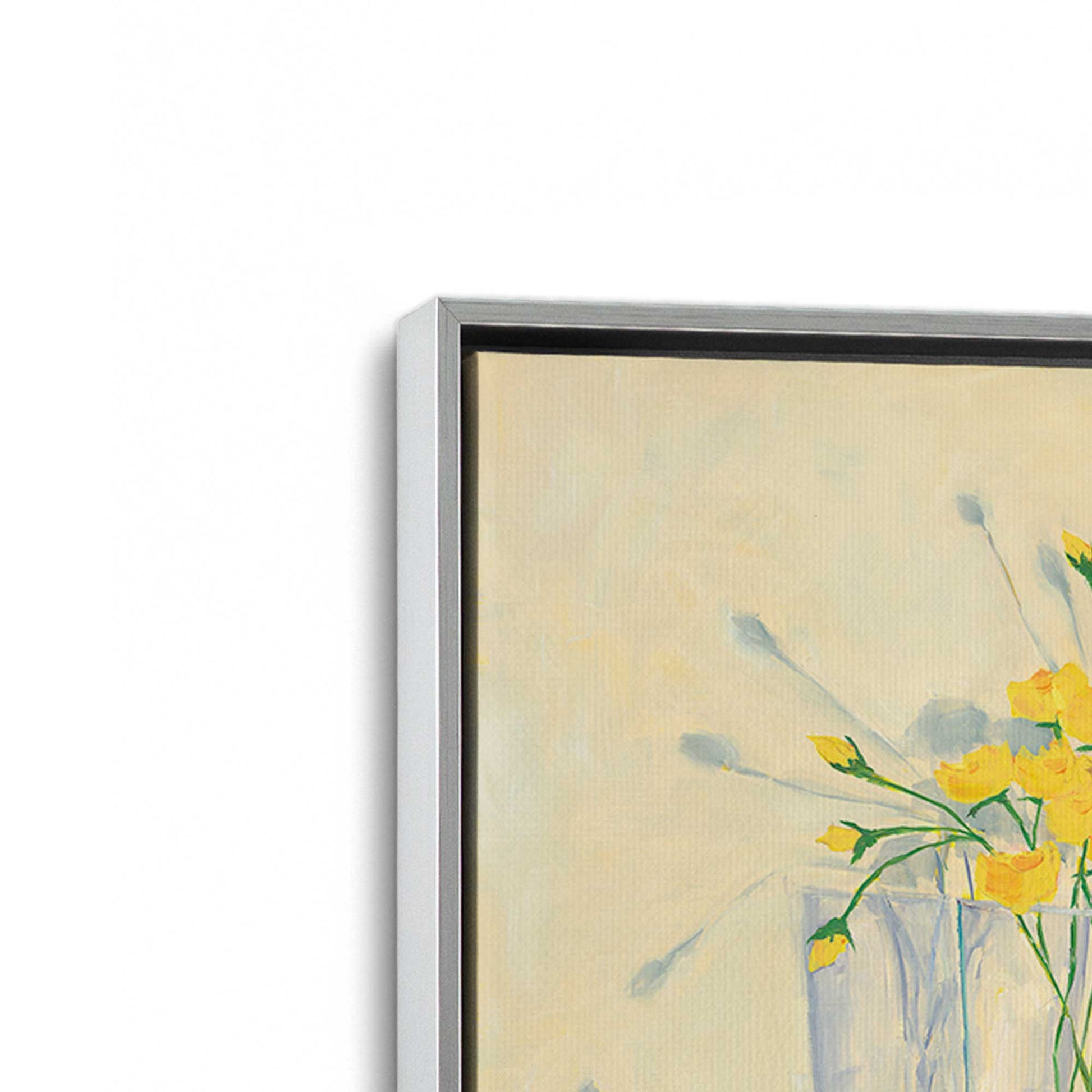 [Color:Polished Chrome], Picture of art in a Polished Chrome frame at an angle