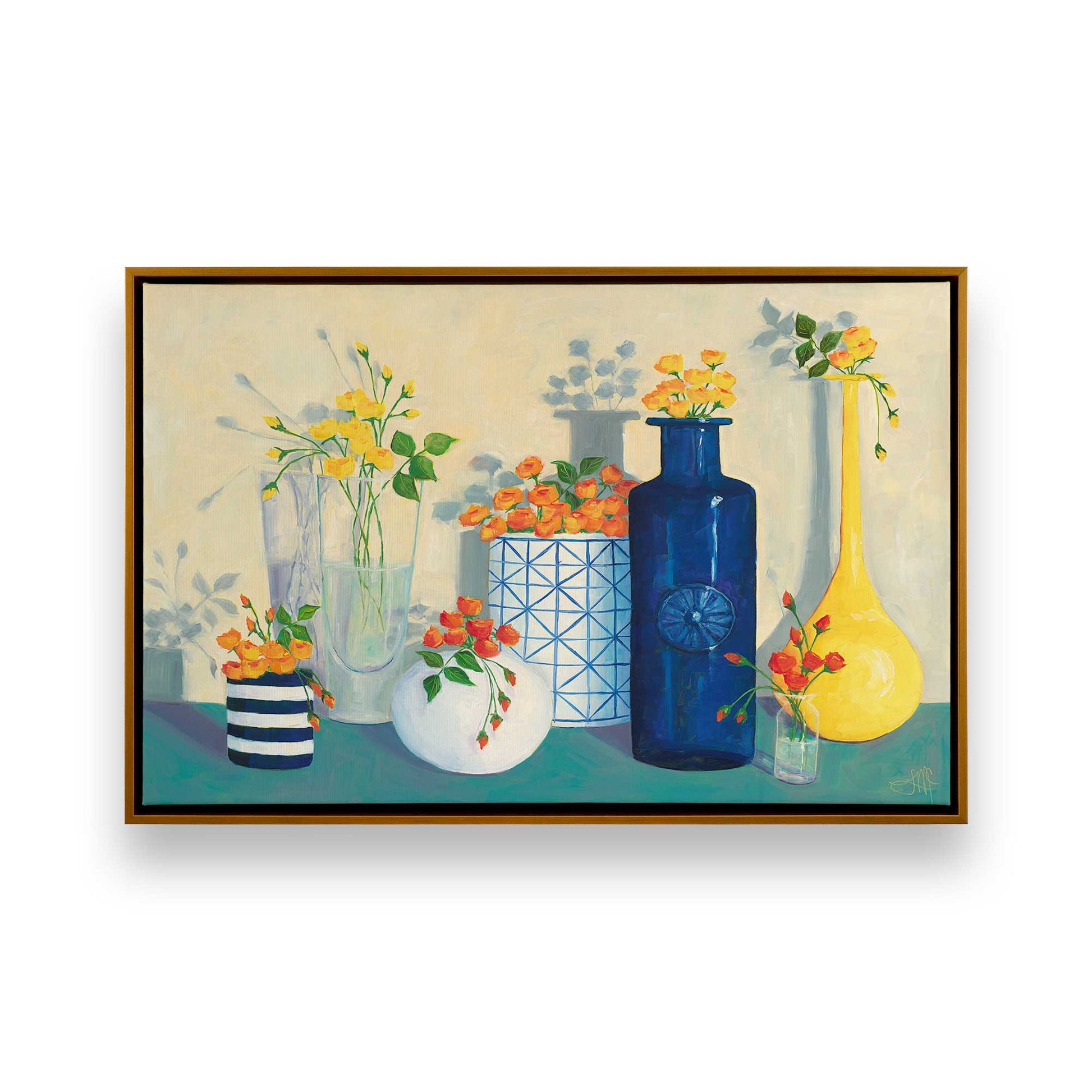 [Color:Polished Gold], Picture of art in a Polished Gold frame