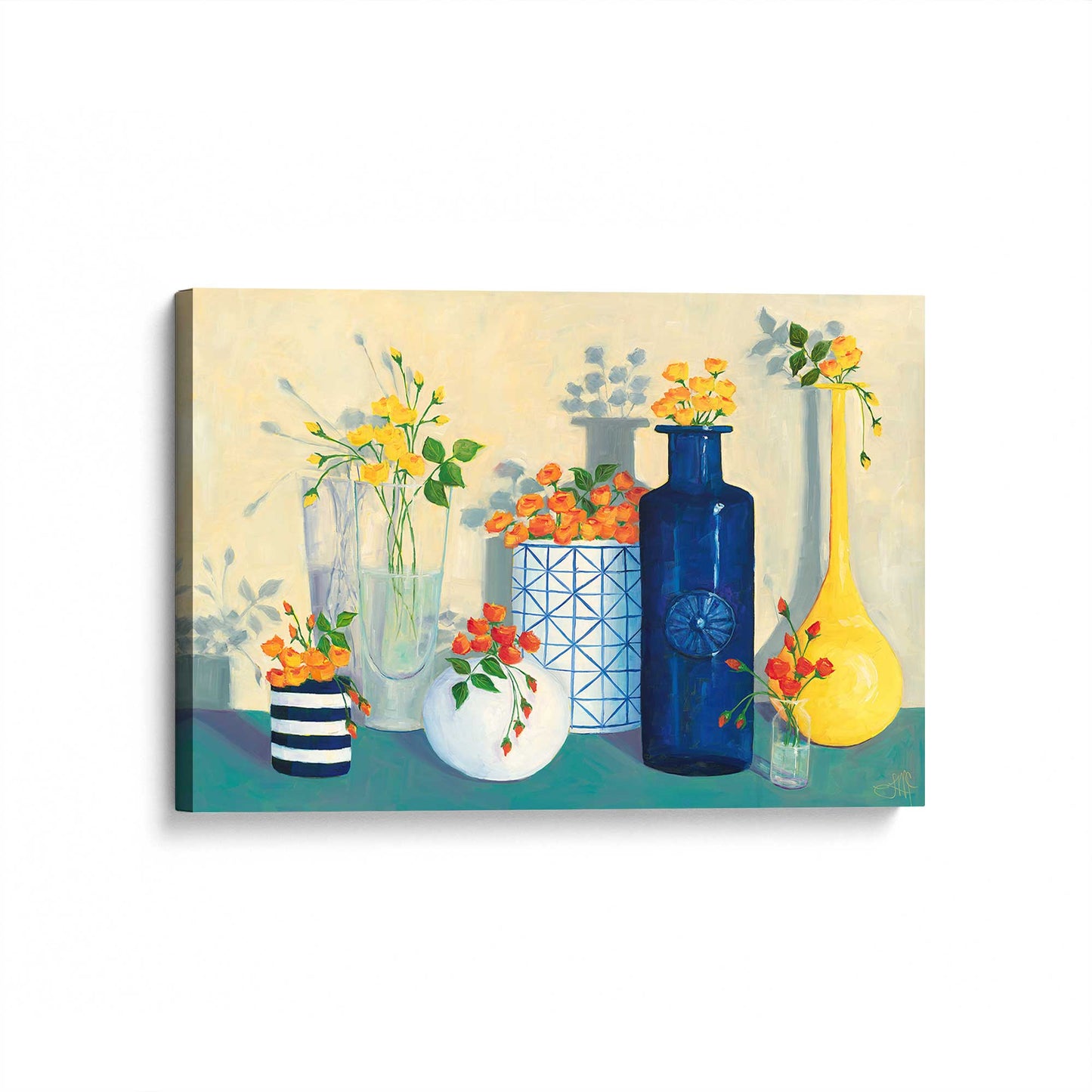 [Color:Stretched Canvas], Picture of art at an angle