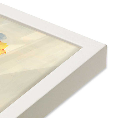[Color:Opaque White], Picture of art in a Opaque White frame at an angle