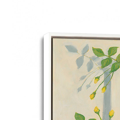 [Color:Opaque White], Picture of art in a White frame at an angle