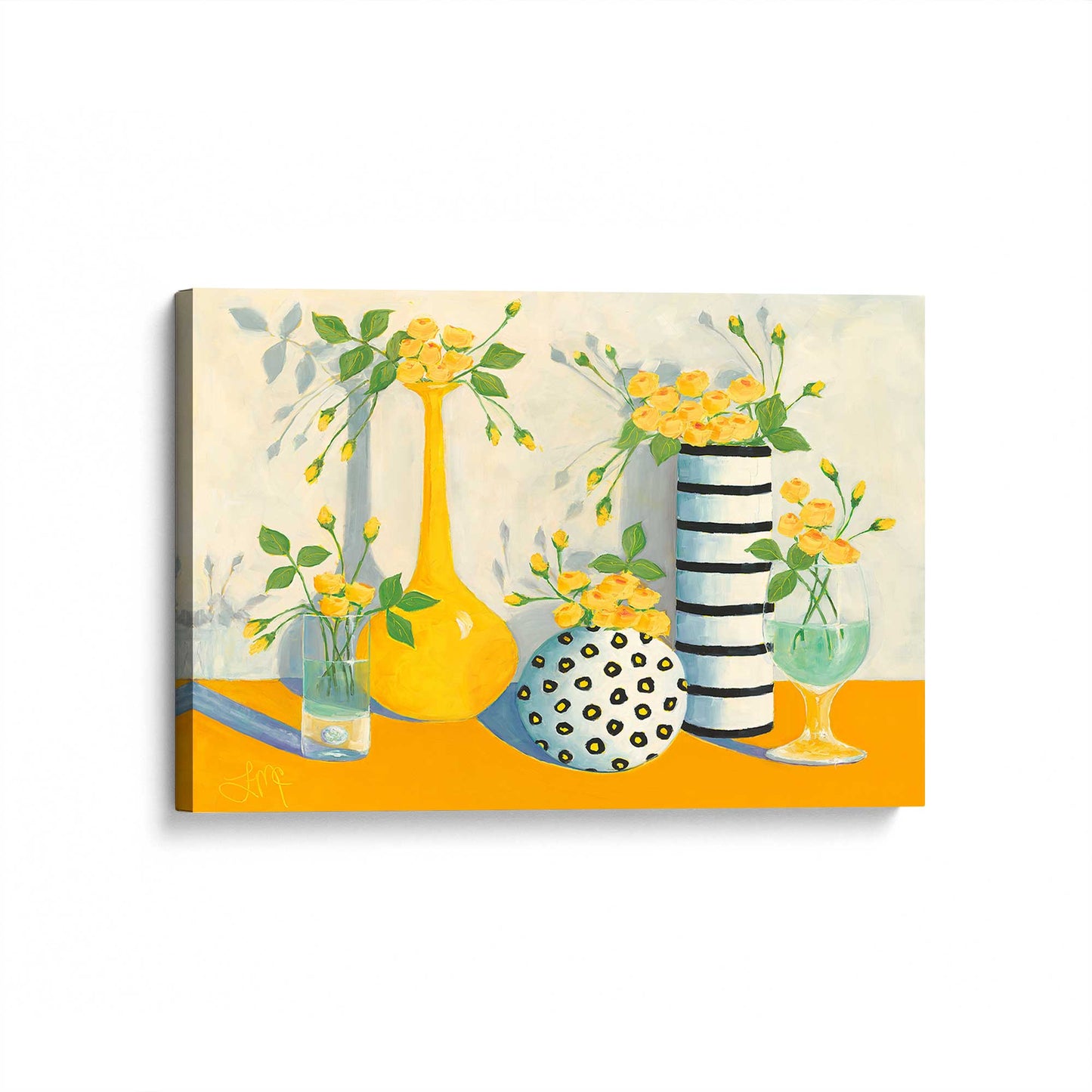 [Color:Stretched Canvas], Picture of art at an angle