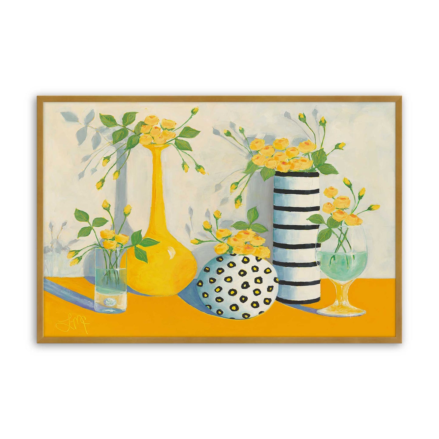 [Color:Polished Gold], Picture of art in a Polished Gold frame