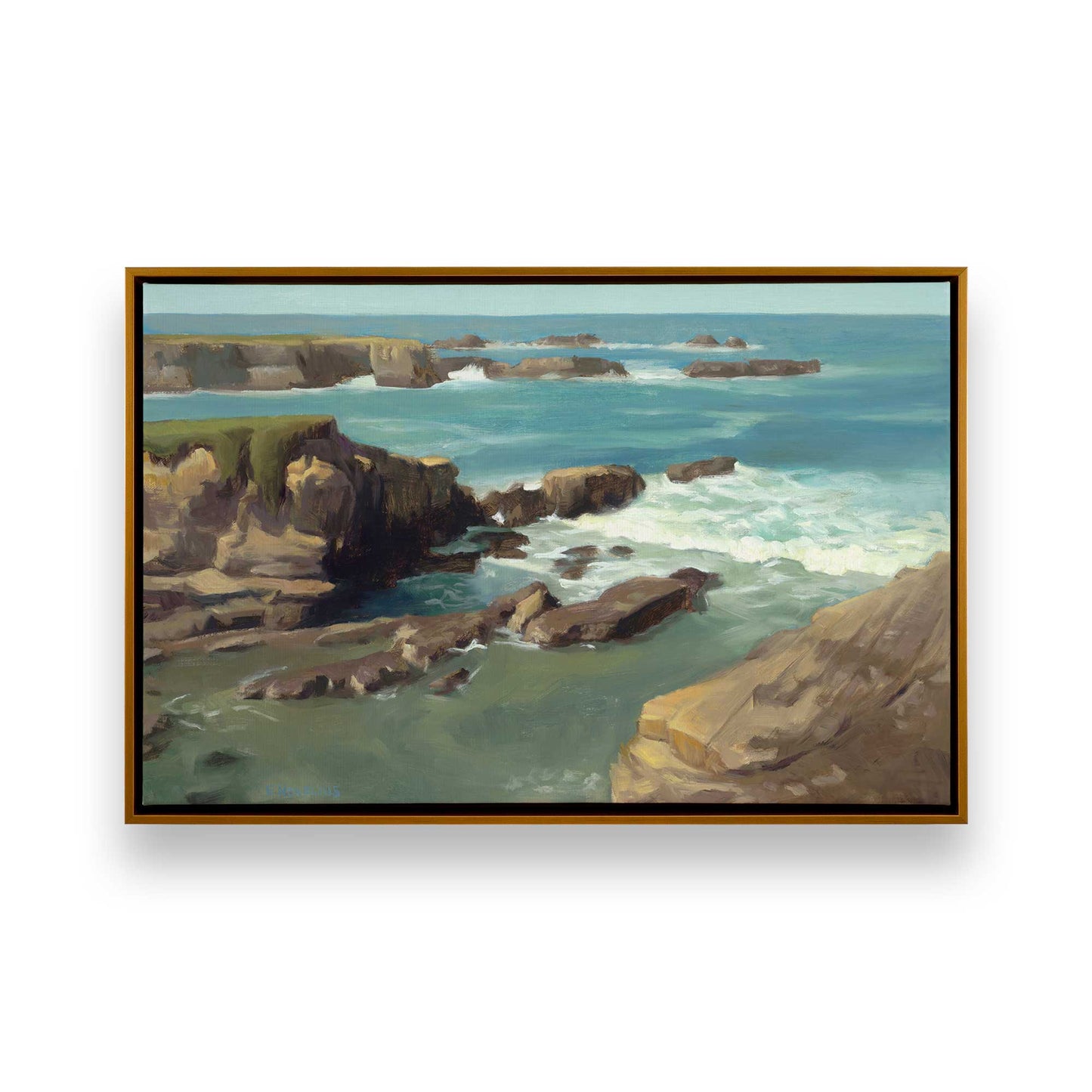 [Color:Polished Gold], Picture of art in a Polished Gold frame