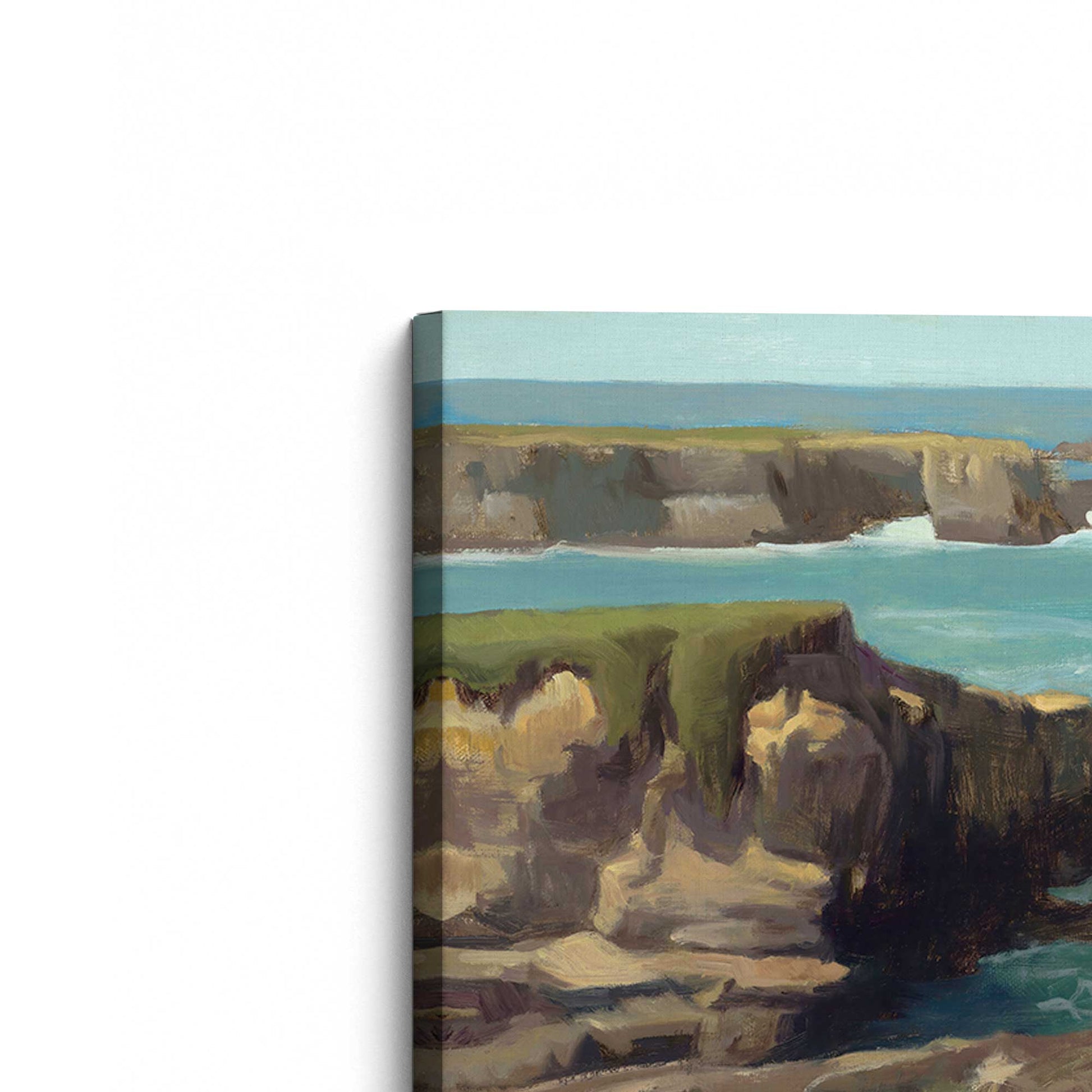 [Color:Stretched Canvas], Picture of the corner of the art