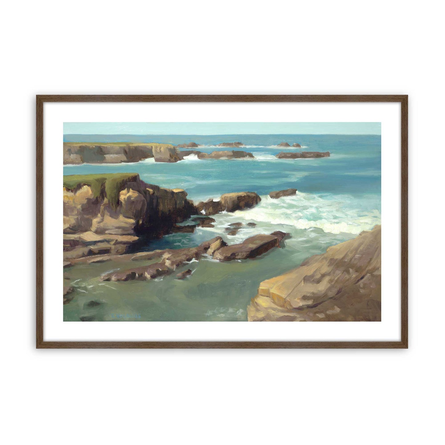 [Color:Walnut], Picture of art in a Walnut frame