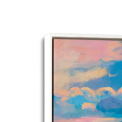 [Color:Opaque White], Picture of art in a White frame at an angle