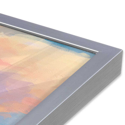 [Color:Polished Chrome], Picture of art in a Polished Chrome frame at an angle