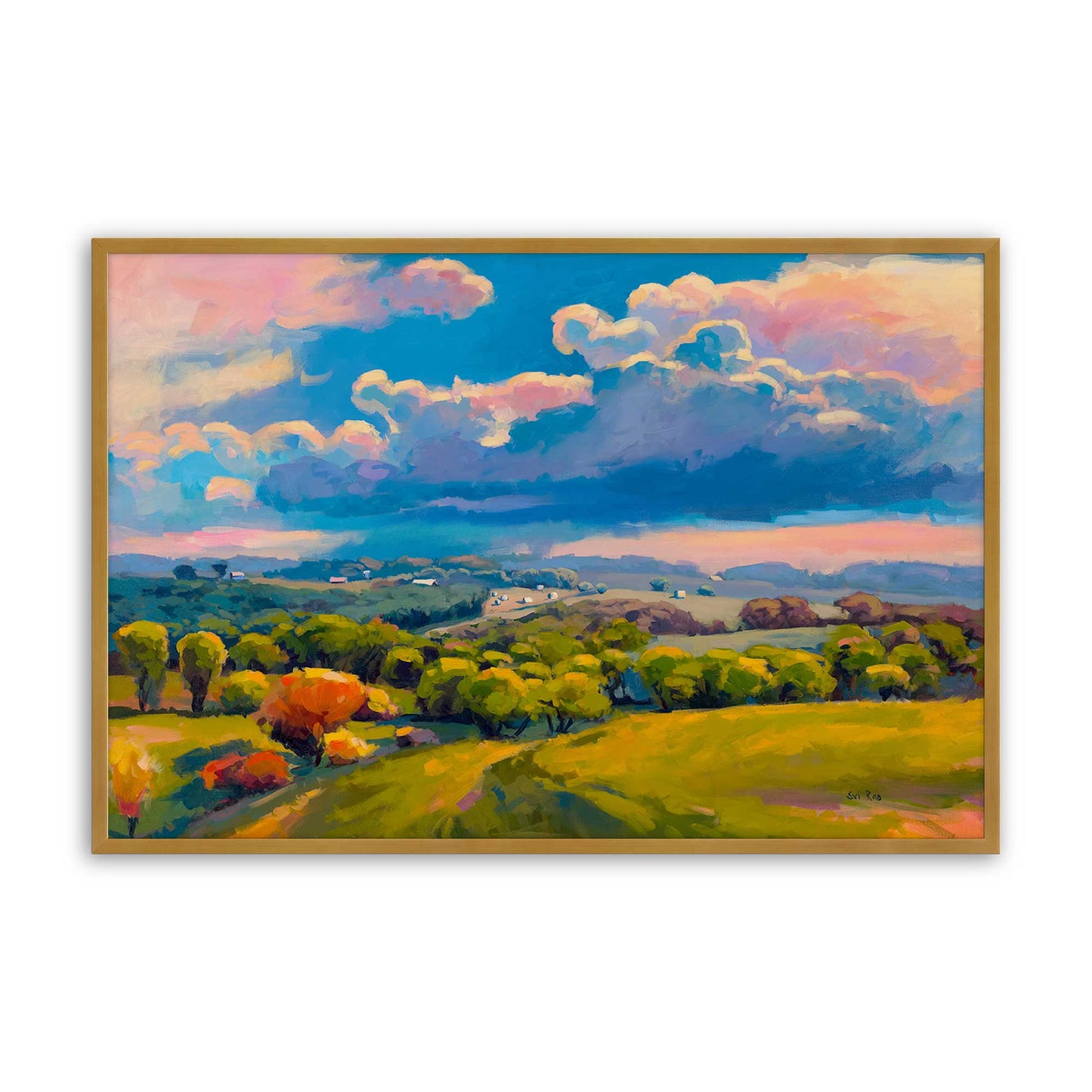 [Color:Polished Gold], Picture of art in a Polished Gold frame