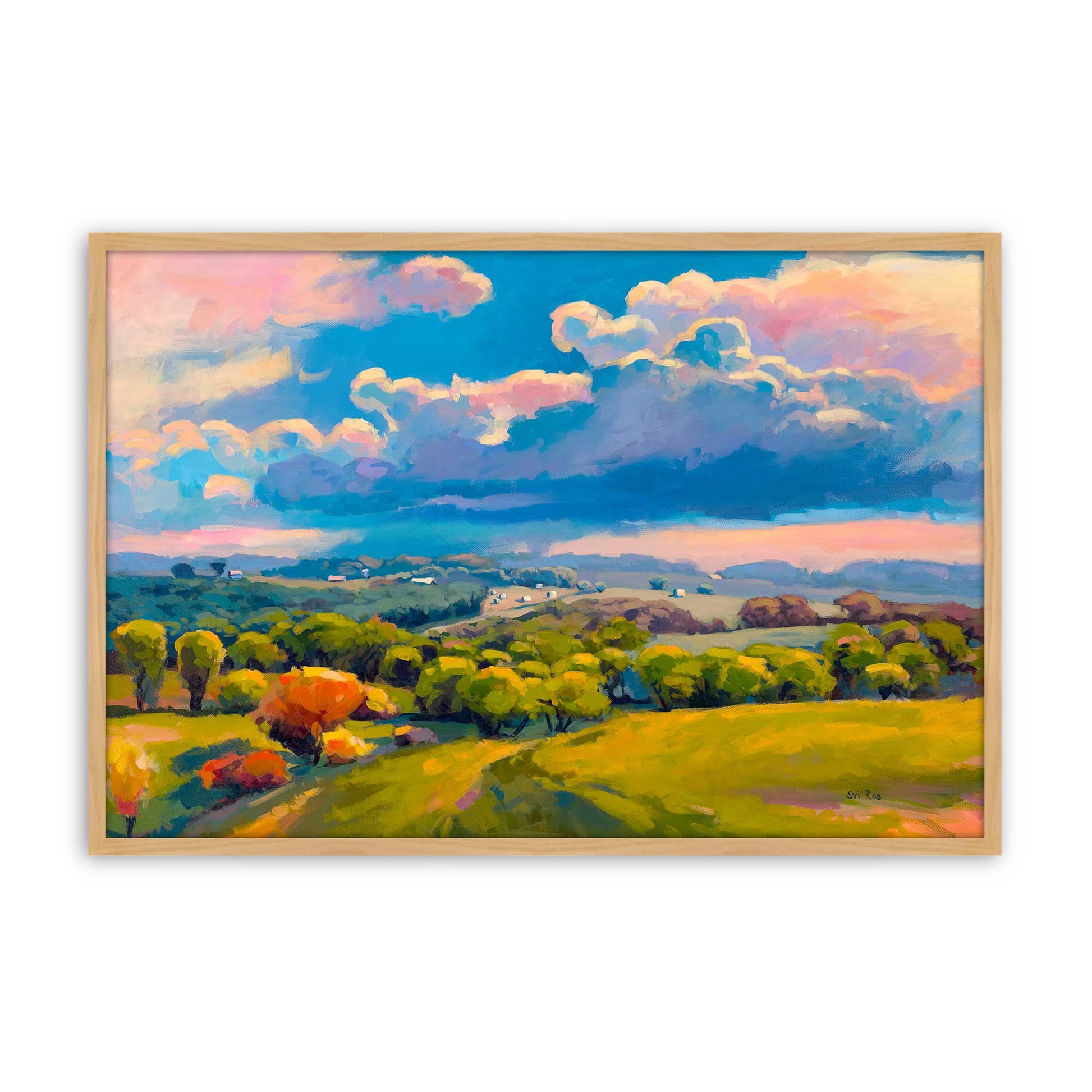 [Color:American Maple], Picture of art in a American Maple frame