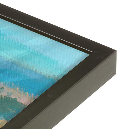 [Color:Satin Black], Picture of art in a Satin Black frame at an angle