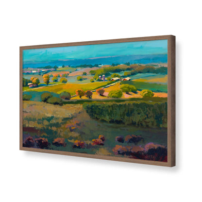[Color:Walnut], Picture of art in a Walnut frame of the corner