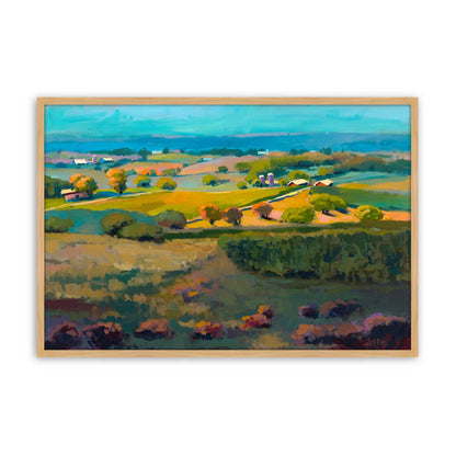 [Color:American Maple], Picture of art in a American Maple frame