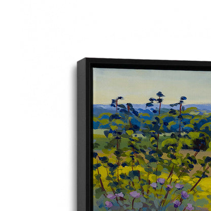 [Color:Satin Black], Picture of art in a Satin Black frame at an angle