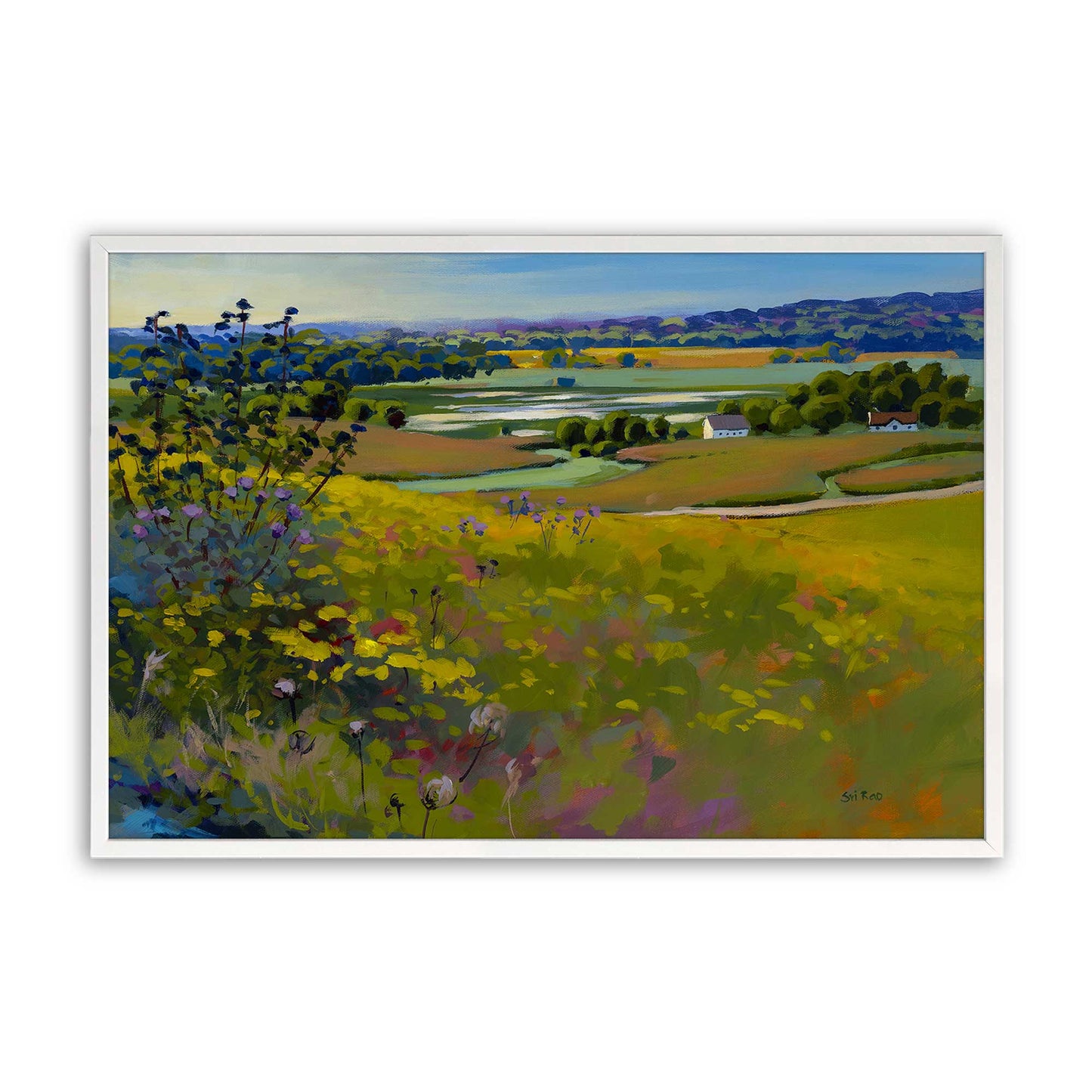 [Color:Opaque White], Picture of art in a Opaque White frame
