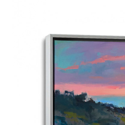 [Color:Polished Chrome], Picture of art in a Polished Chrome frame at an angle