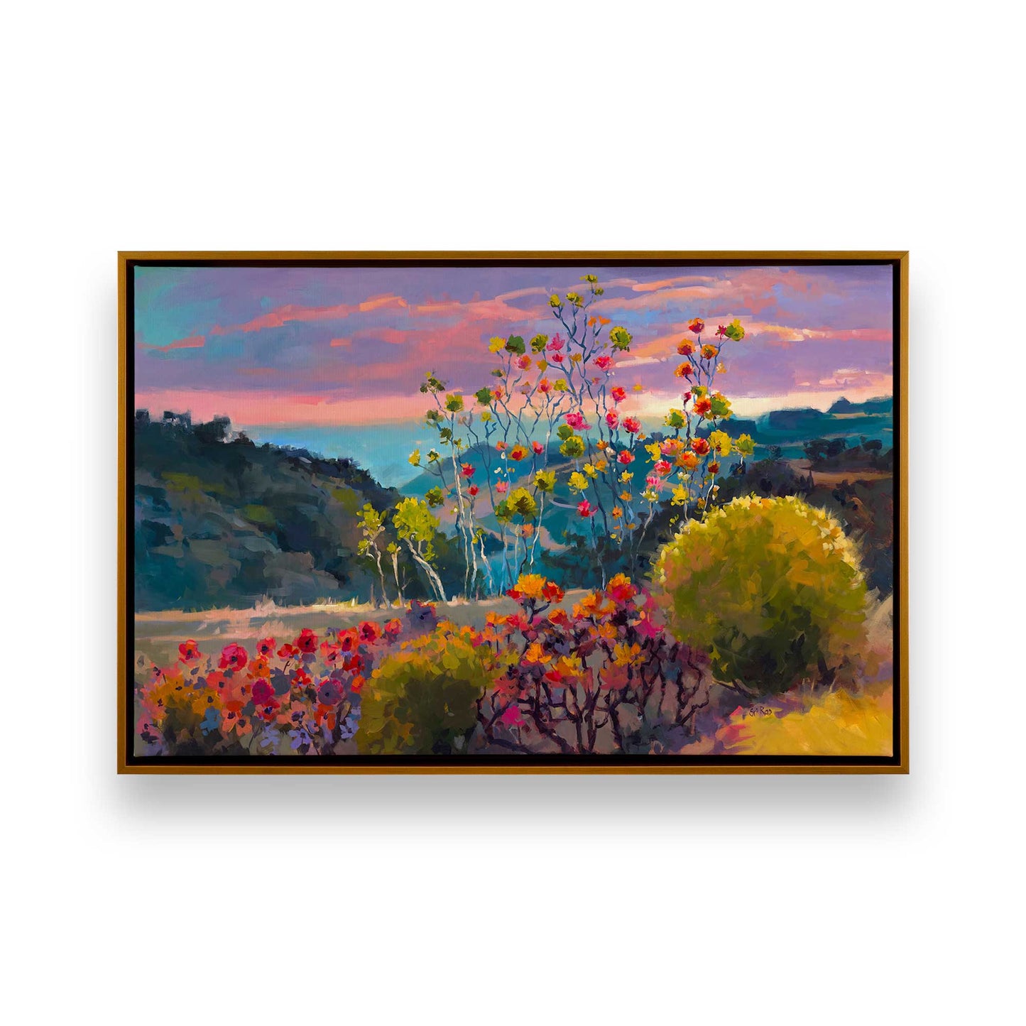 [Color:Polished Gold], Picture of art in a Polished Gold frame