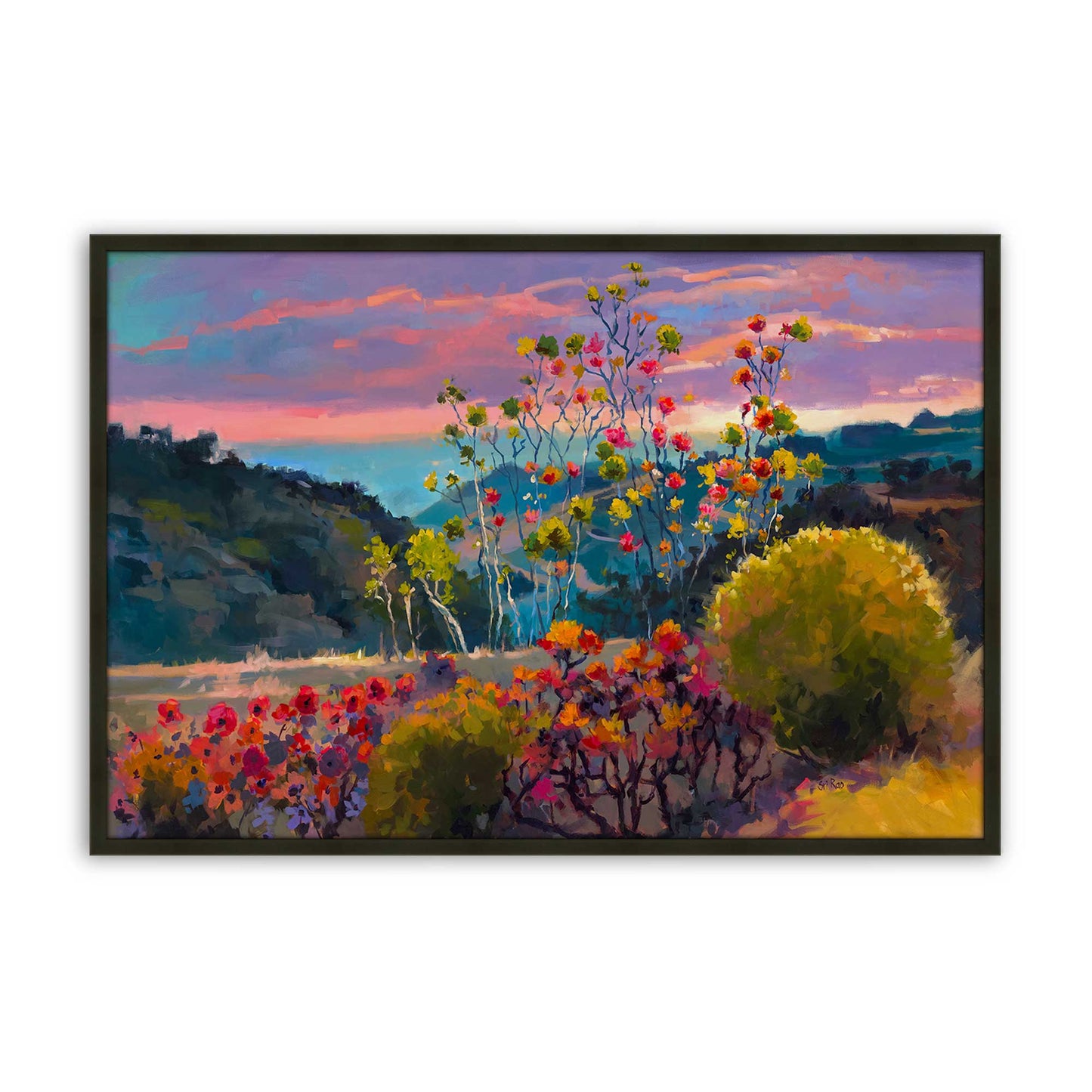 [Color:Satin Black], Picture of art in a Satin Black frame