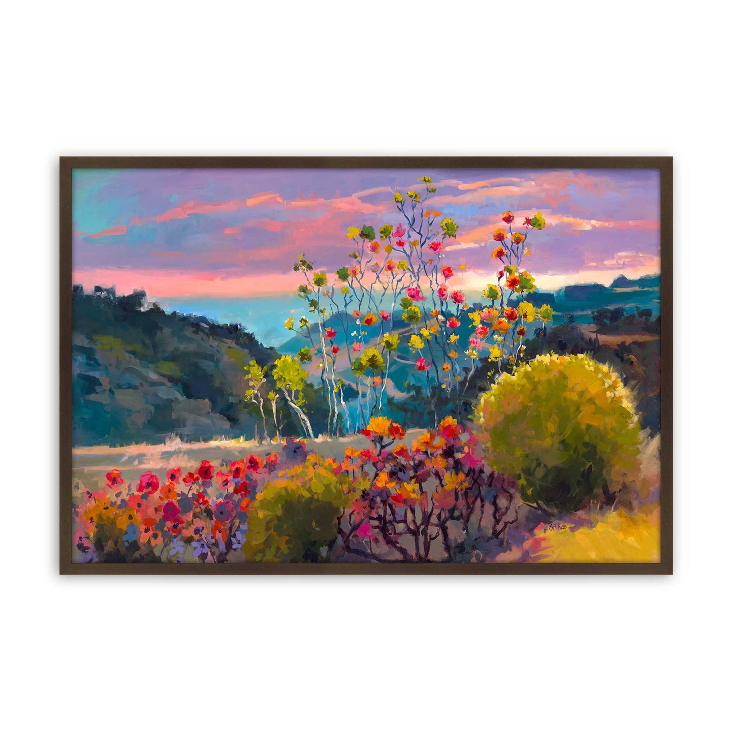 [Color:Belvinder Brown], Picture of art in a Belvinder Brown frame