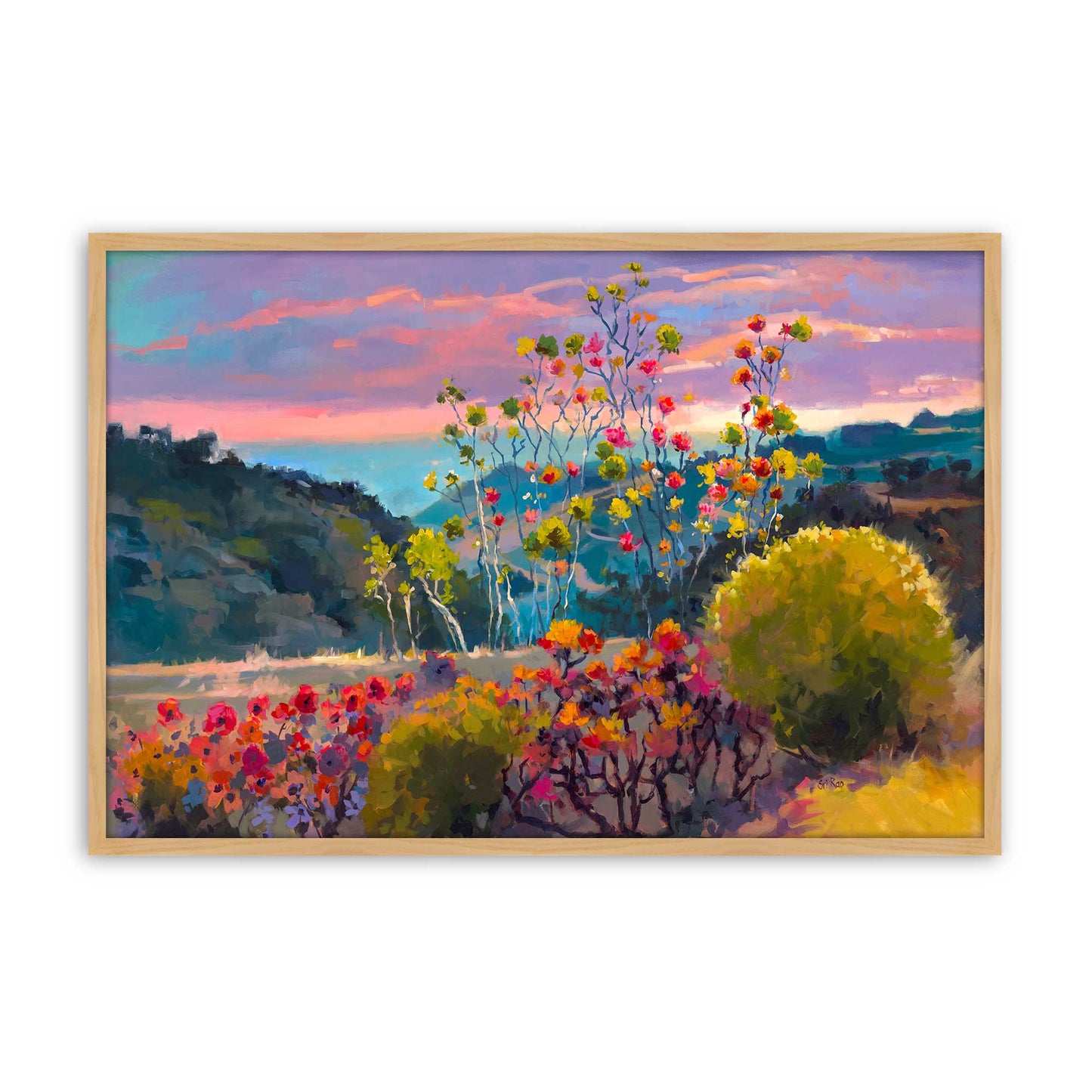 [Color:American Maple], Picture of art in a American Maple frame