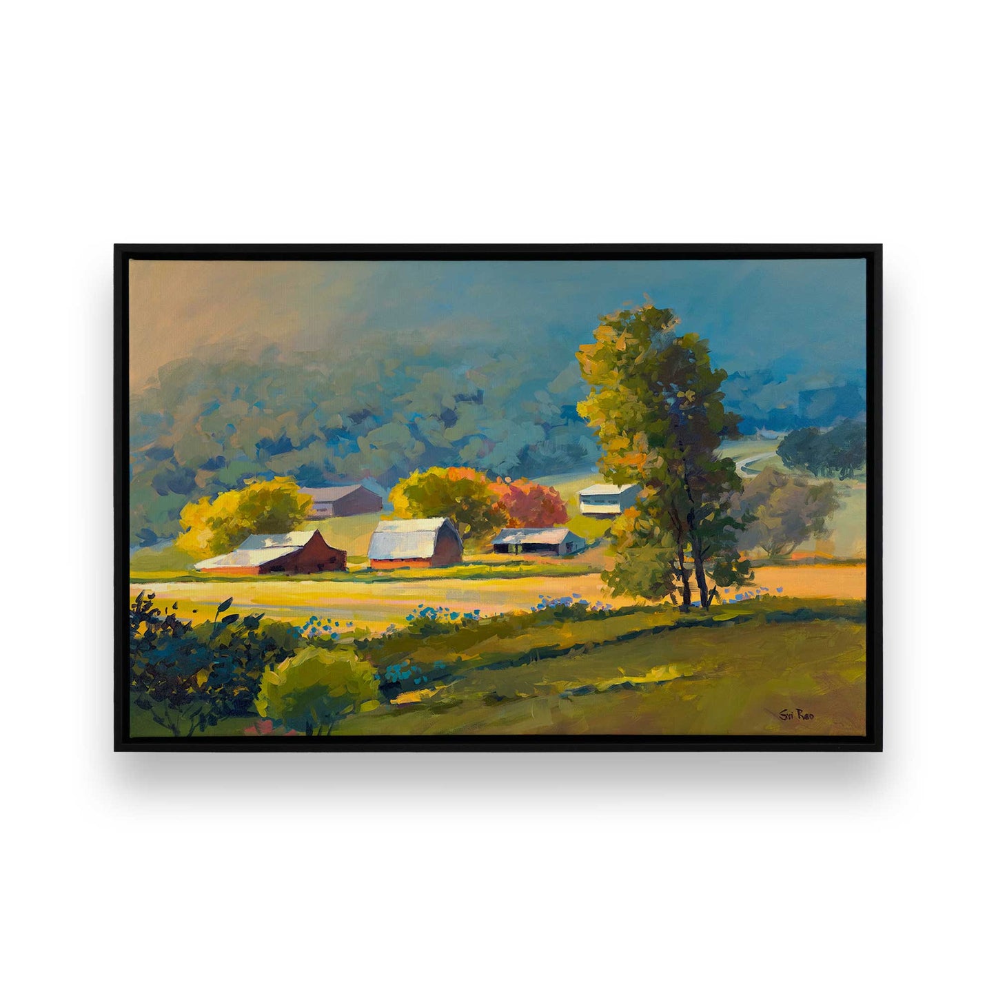 [Color:Satin Black], Picture of art in a Satin Black frame