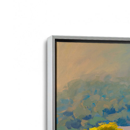[Color:Polished Chrome], Picture of art in a Polished Chrome frame at an angle