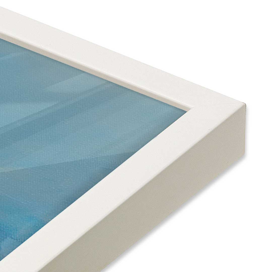 [Color:Opaque White], Picture of art in a Opaque White frame at an angle