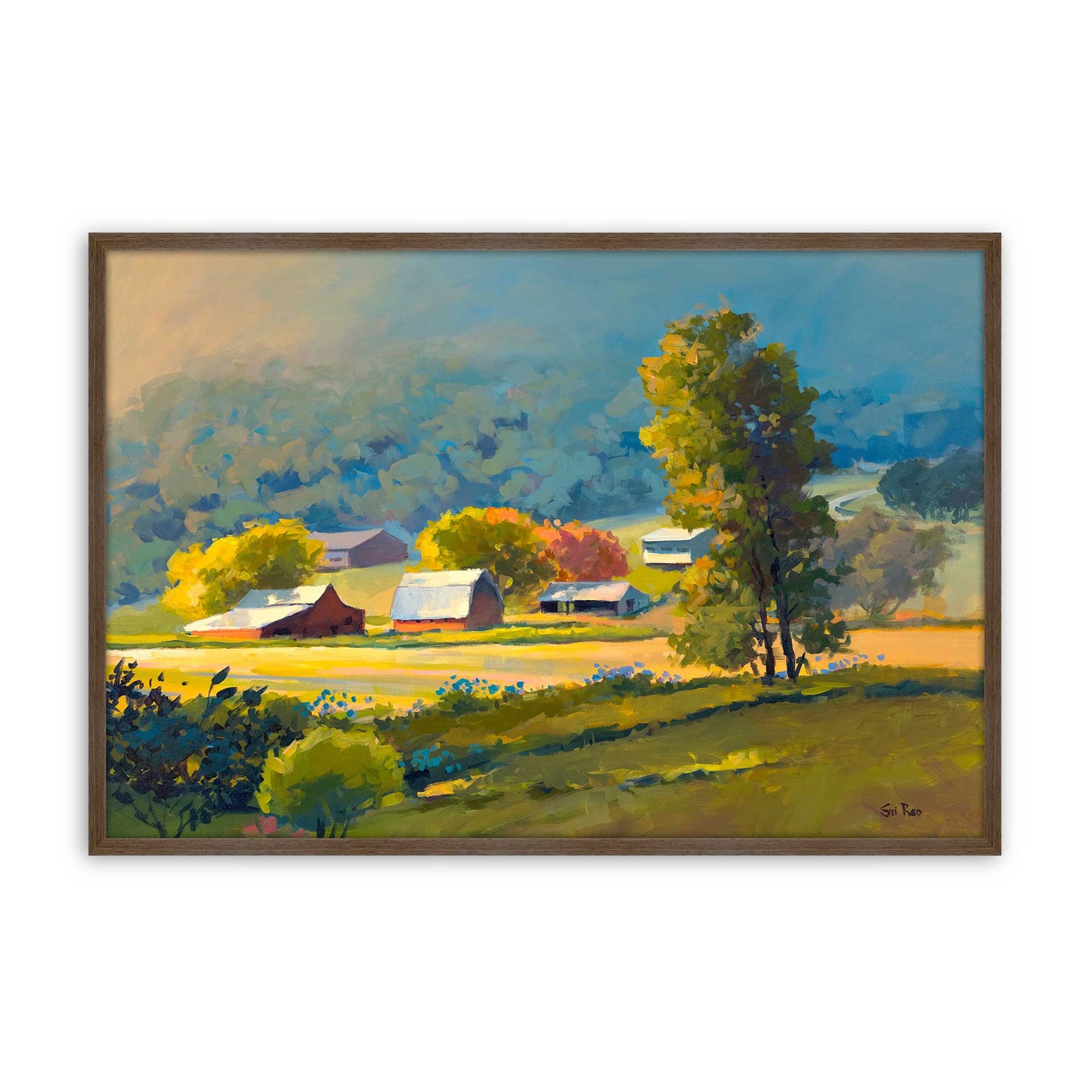 [Color:Walnut], Picture of art in a Walnut frame