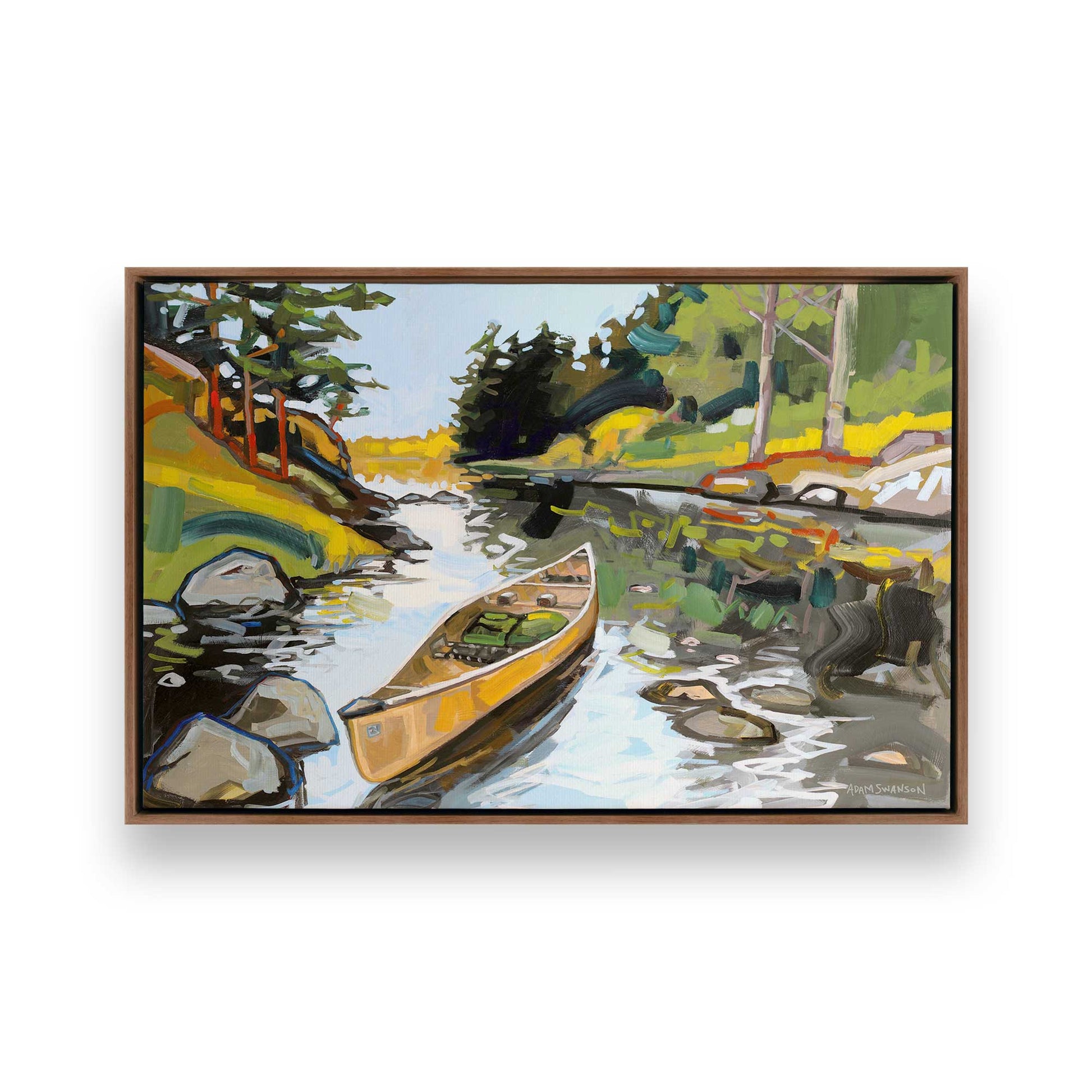 [Color:Walnut], Picture of art in a Walnut frame