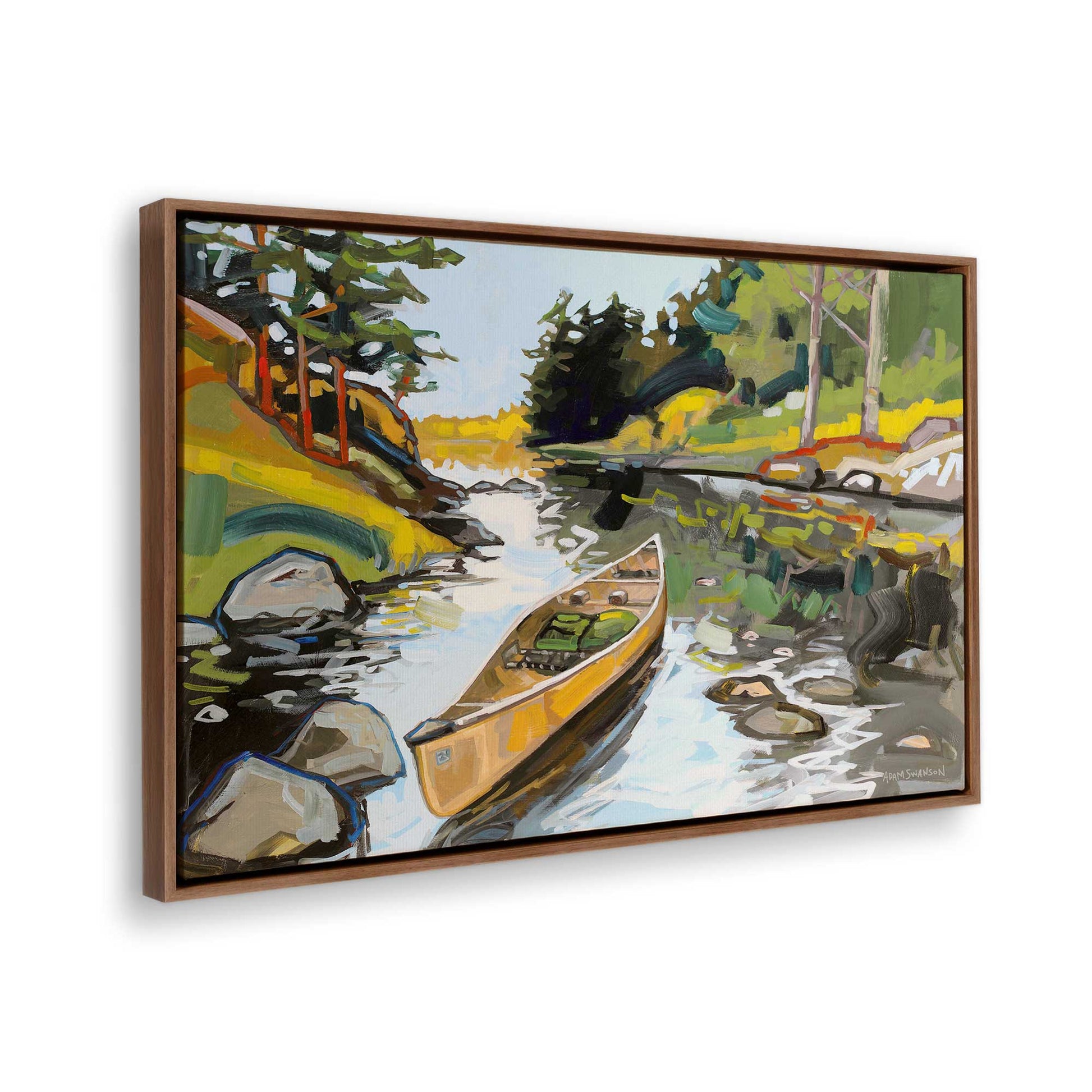 [Color:Walnut], Picture of the corner of the art