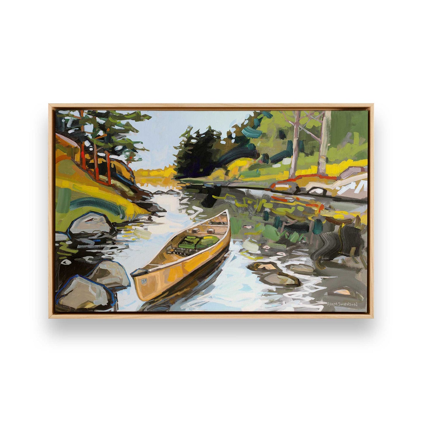 [Color:American Maple], Picture of art in a American Maple frame