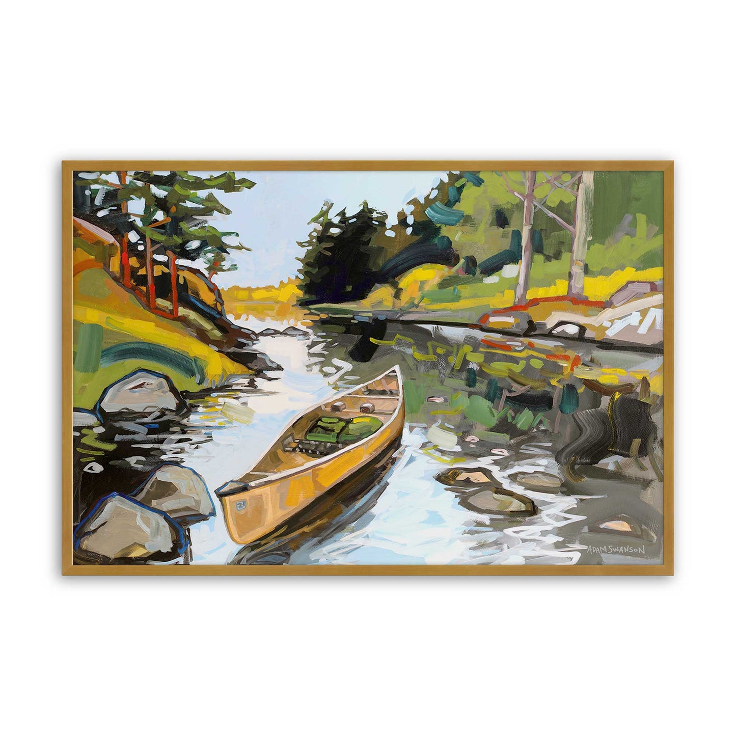 [Color:Polished Gold], Picture of art in a Polished Gold frame