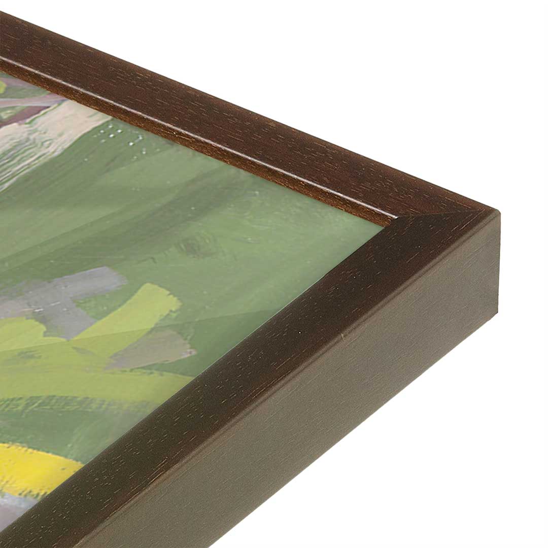 [Color:Belvinder Brown], Picture of art in a Belvinder Brown frame at an angle