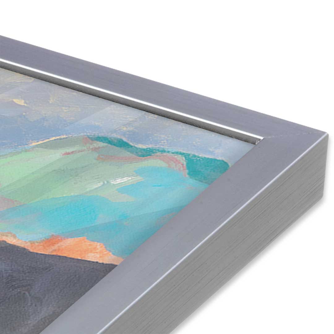 [Color:Polished Chrome], Picture of art in a Polished Chrome frame at an angle